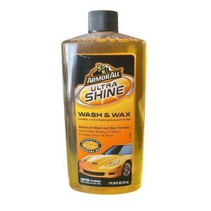 Armor All Ultra Shine Car Wash & Wax 16oz Advanced Wash Formula Car Care